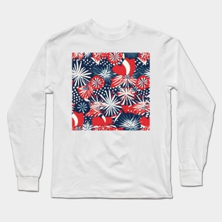 Patriotic 4th of July Pattern 17 Long Sleeve T-Shirt